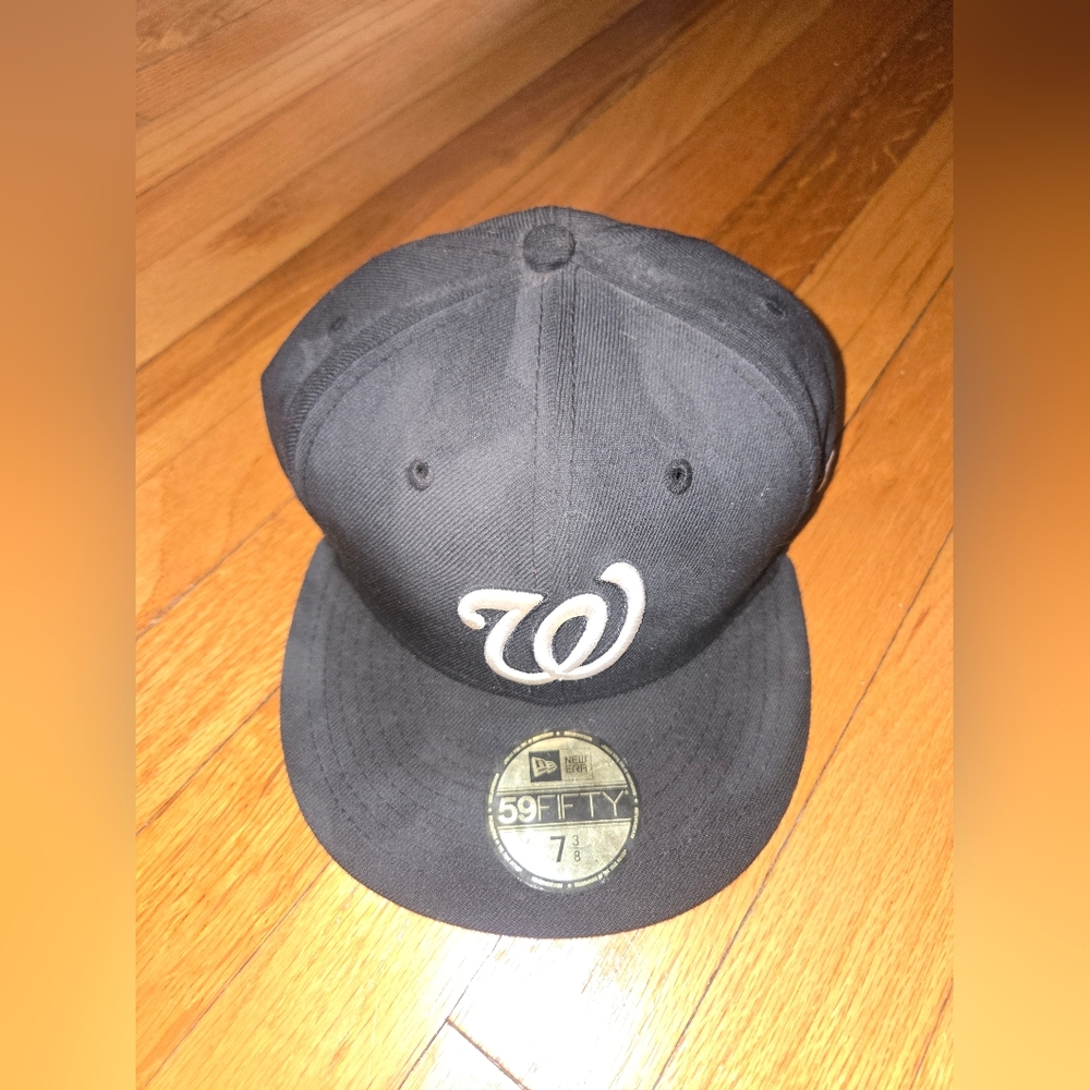Nationals Black New Era 59FIFTY Cap